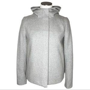 J. Crew Wool Melton Hooded Bib Jacket